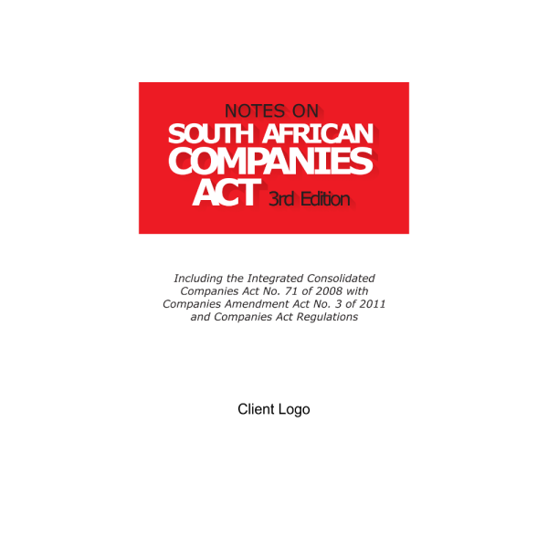 Notes on South African Companies Act - eBook